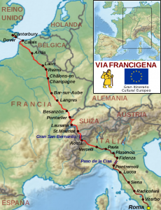 a través de - Francigena